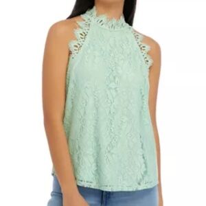 Light blue halter cut top BNWOT